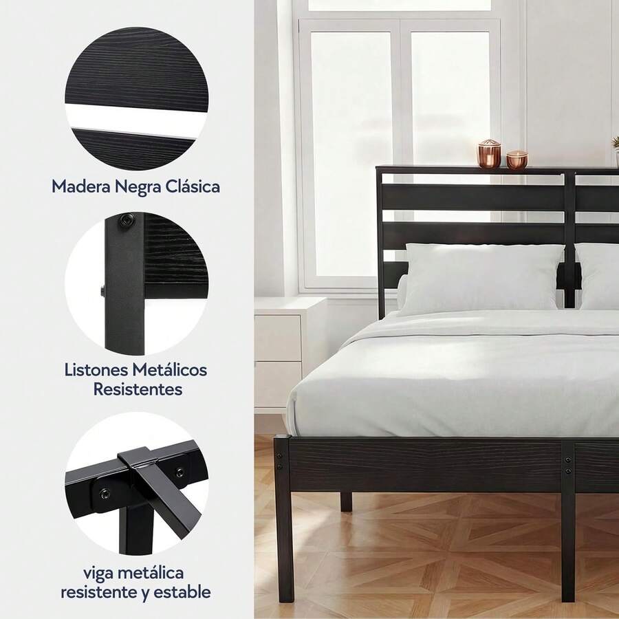 Base Cama Matrimonial Metal