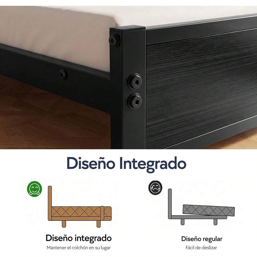 Base Cama Matrimonial Metal