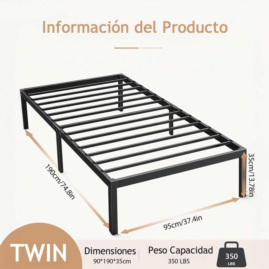 Base Cama Matrimonial de Metal