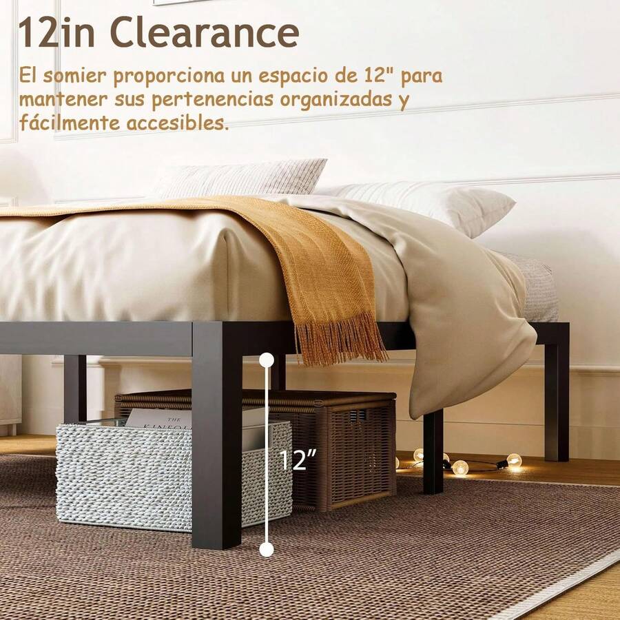 Base Cama Matrimonial de Metal
