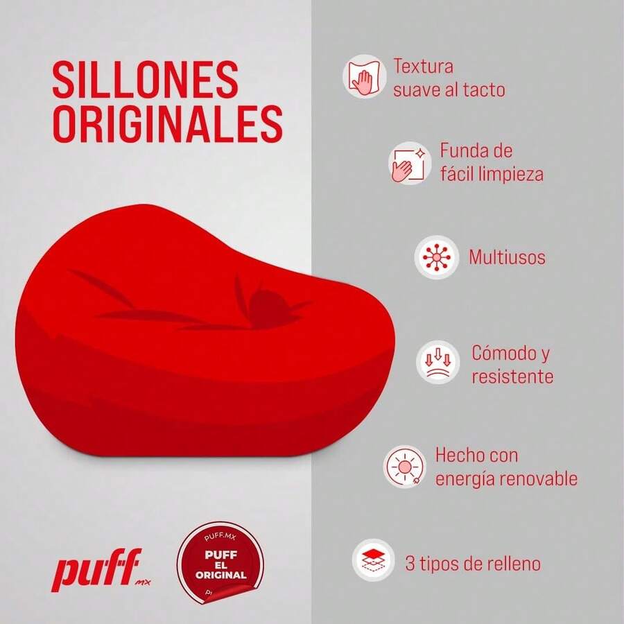 Puff - Sillón Pera Kids