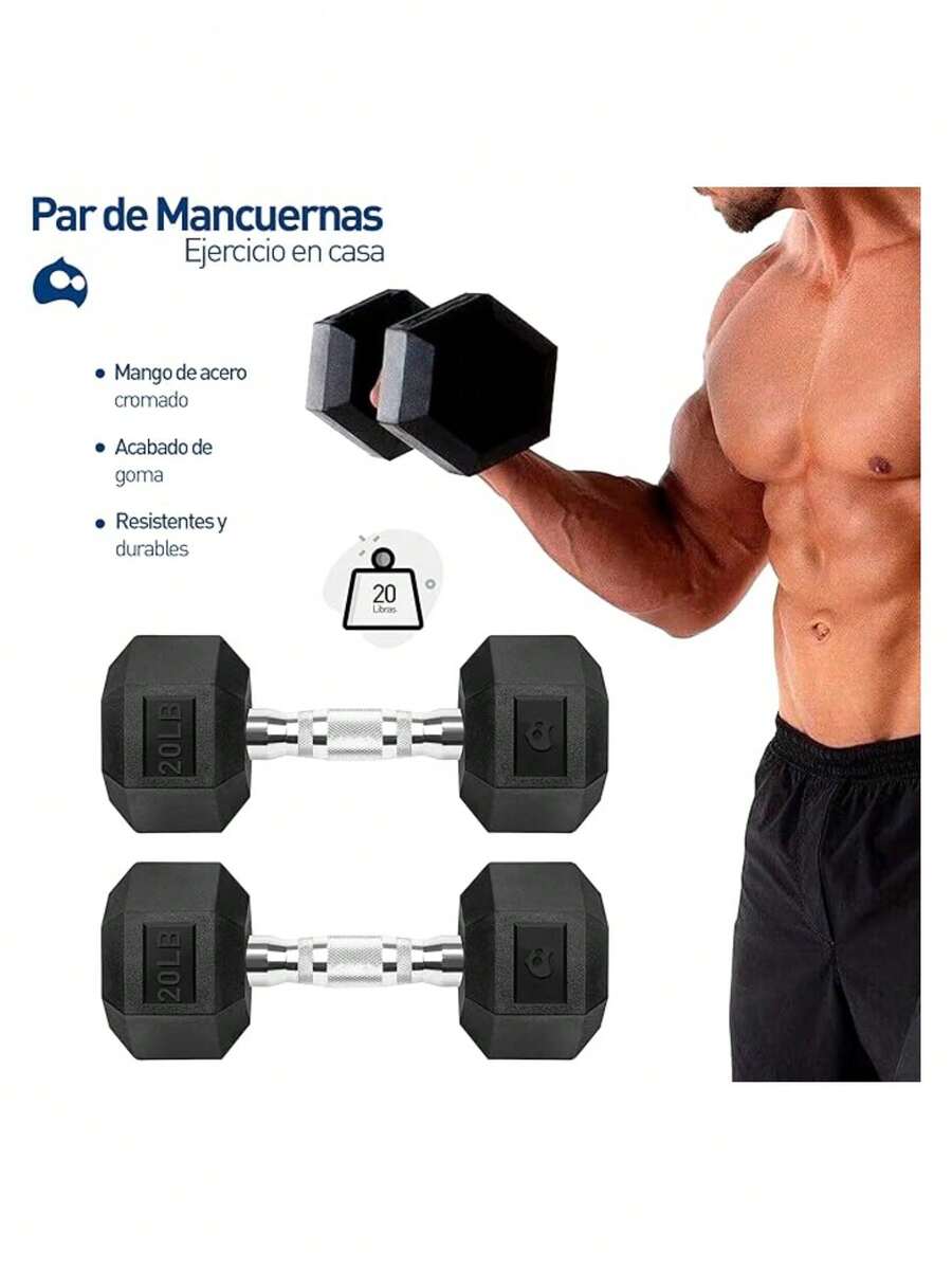 Par de Mancuernas de 20lbs