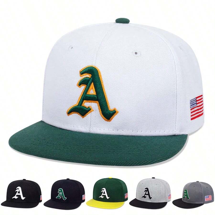 Gorra de béisbol con bordado de letra R