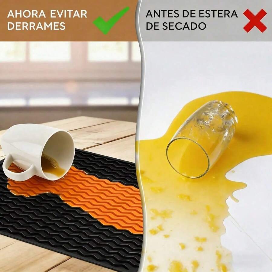 Alfombra de secado de platos
