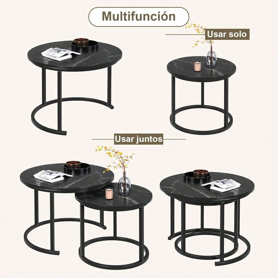 Juego de 2 Mesa de Centro