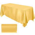 Mantel de satén rectangular de 145 x 320 cm