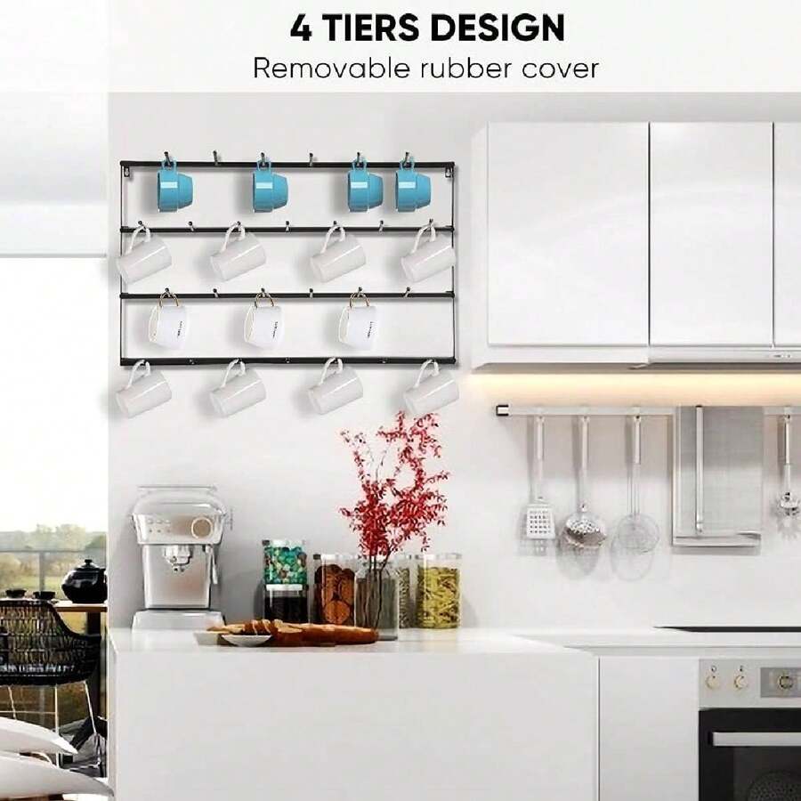 Soporte de pared para tazas de café