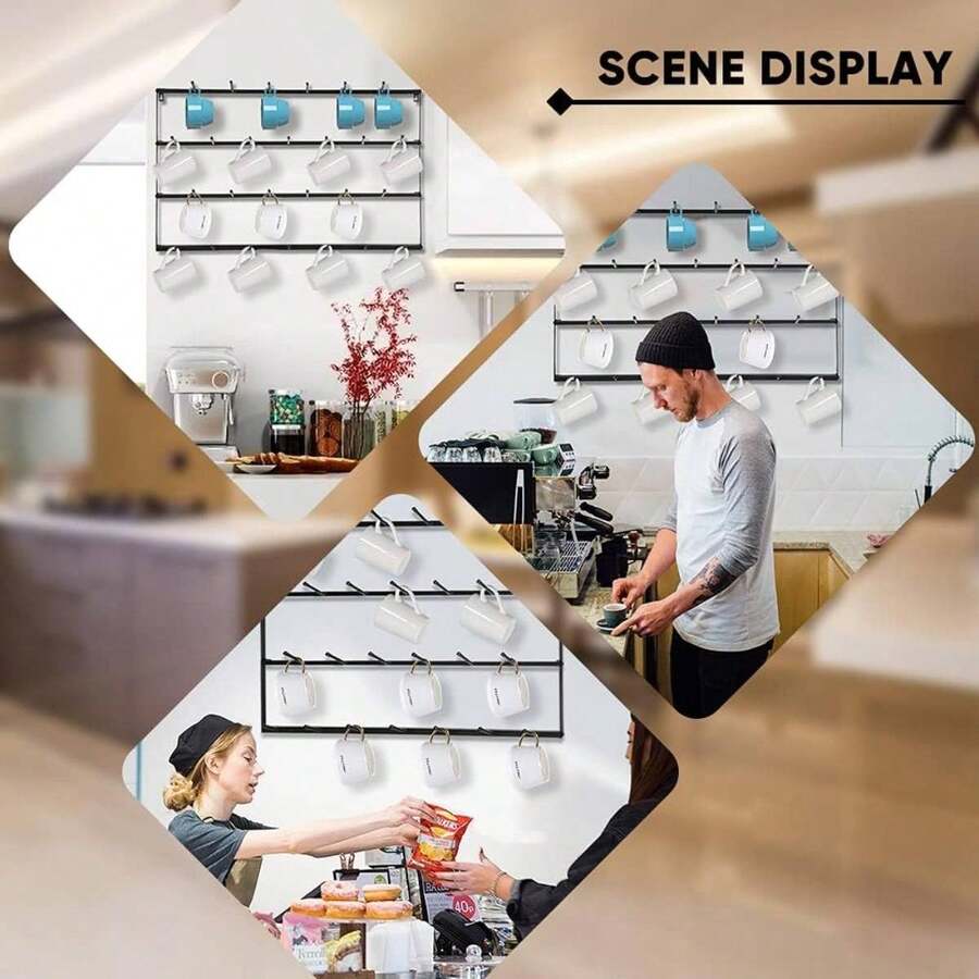 Soporte de pared para tazas de café