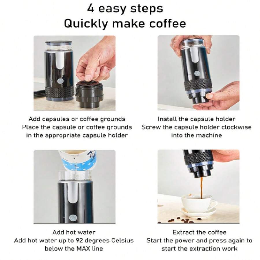 Máquina de café espresso portátil
