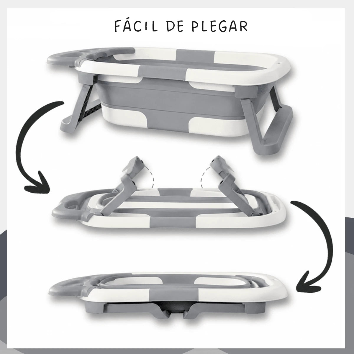 TINA DE BAÑO MODERNA PLEGABLE