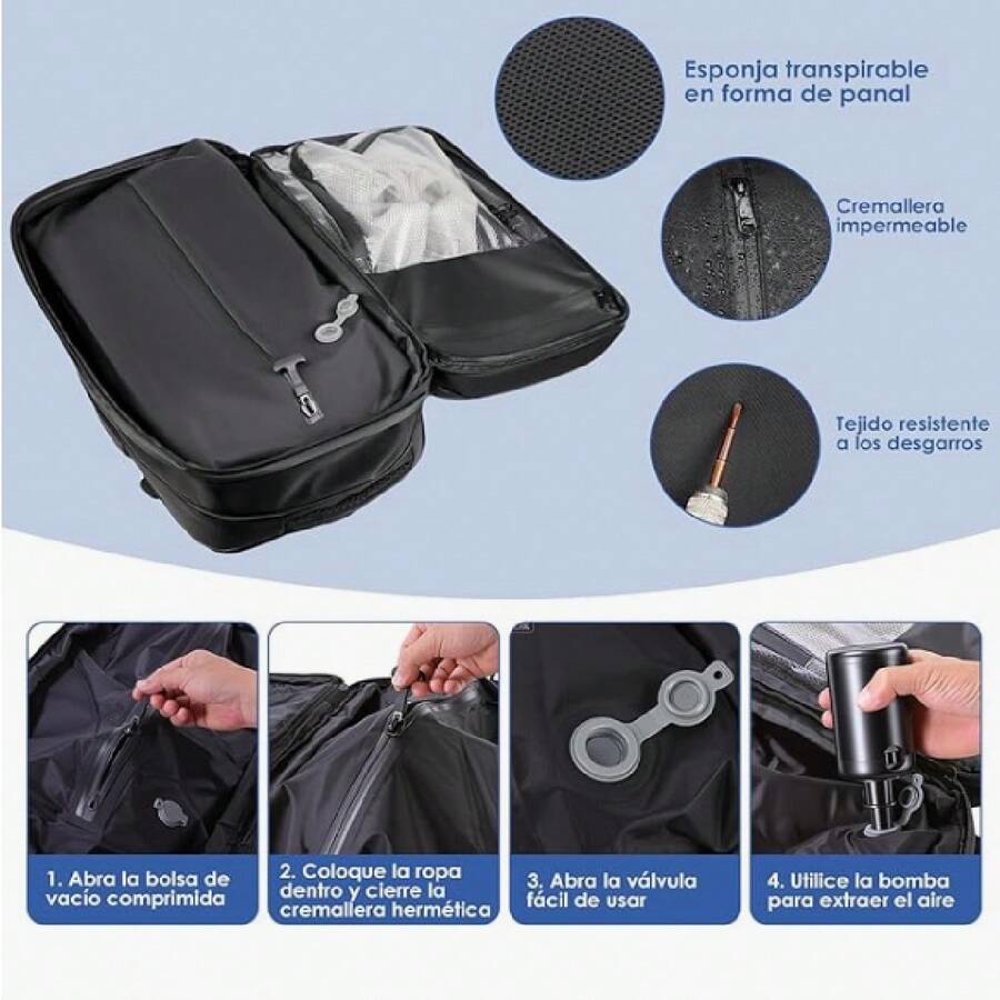 Viaje de Mochila al Vacío con Bombas Aire Eléctricas