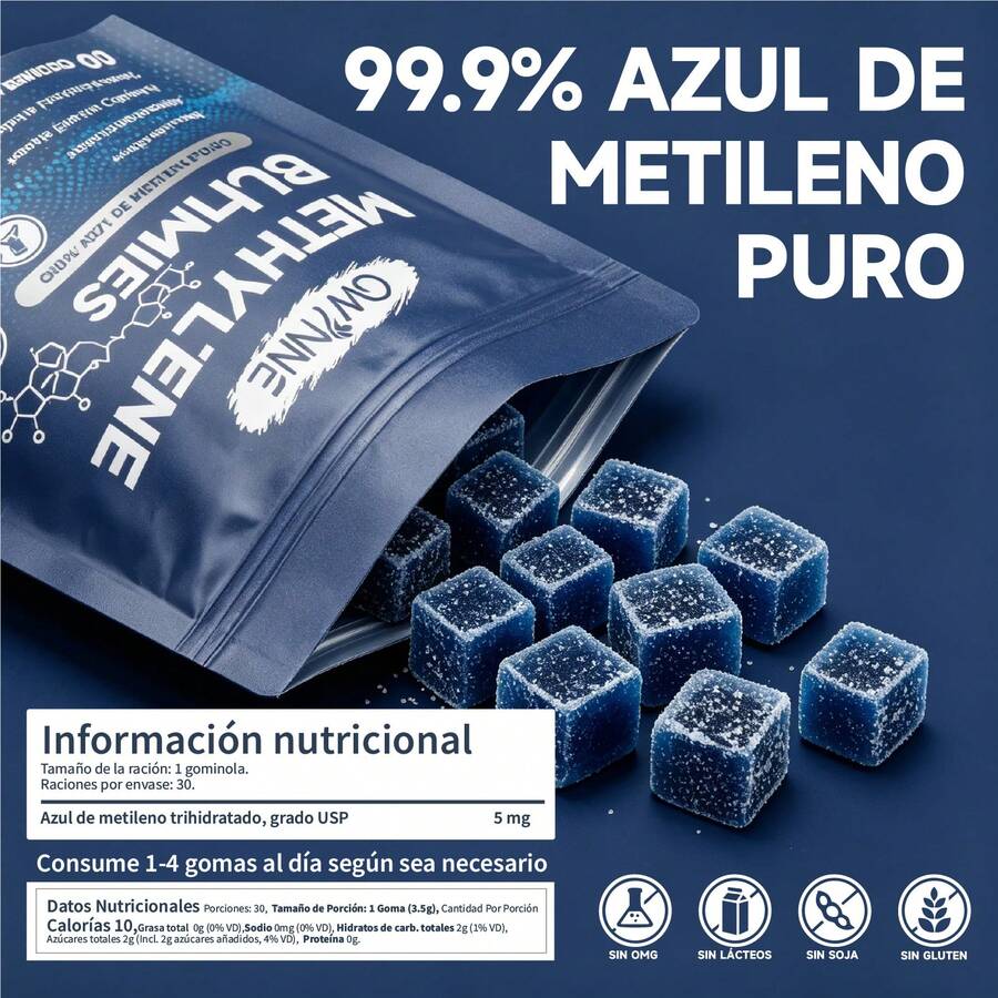 Gomitas Azul de Metileno