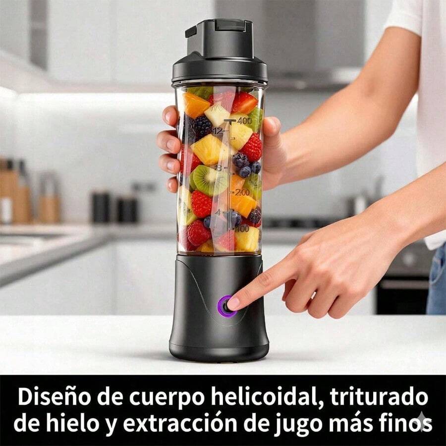 Batidora portátil negra