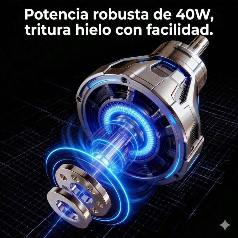 Batidora portátil negra