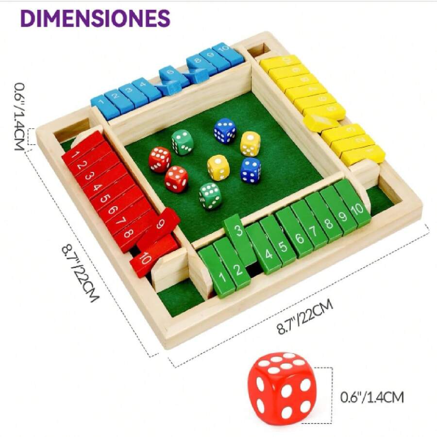 Juego De Dados De 1 a 4