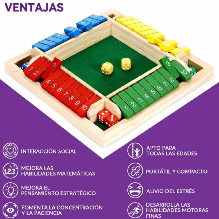 Juego De Dados De 1 a 4