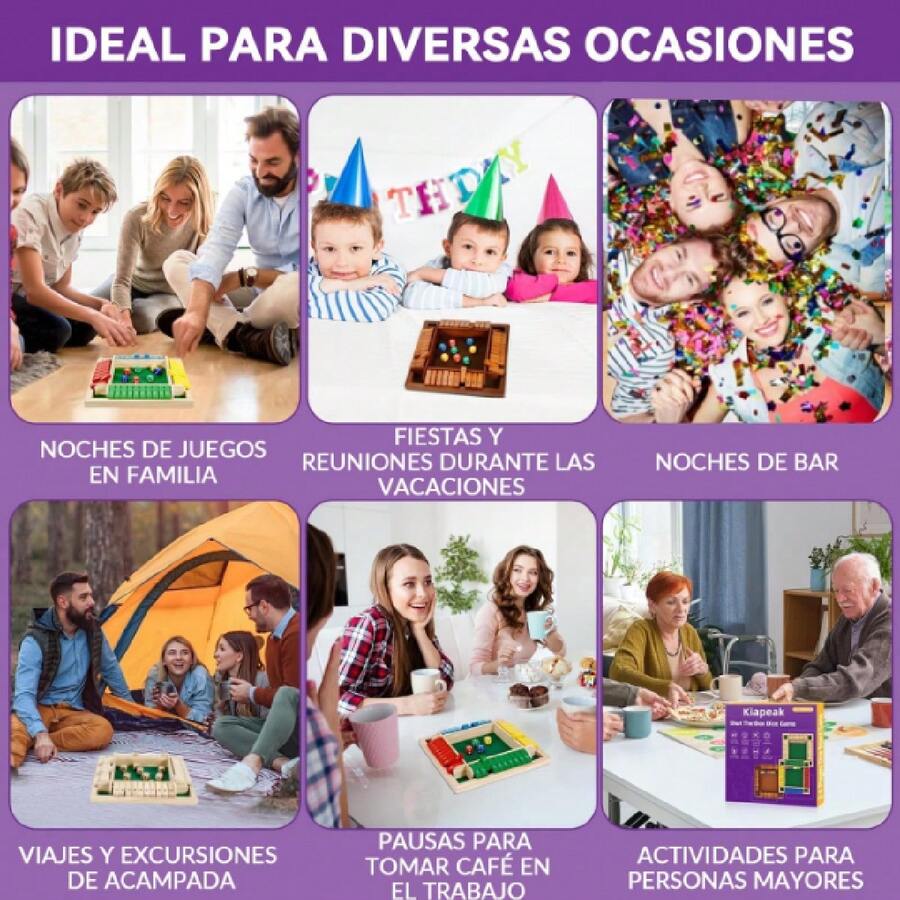 Juego De Dados De 1 a 4