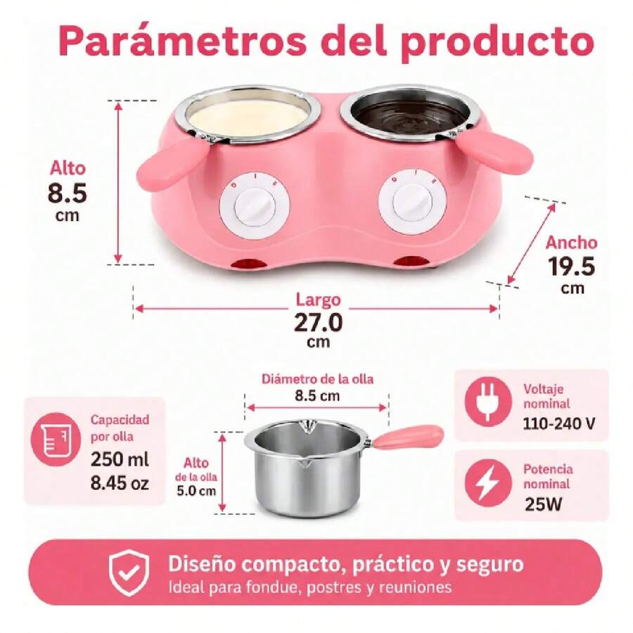 Crisol Eléctrico para Derretir Chocolate
