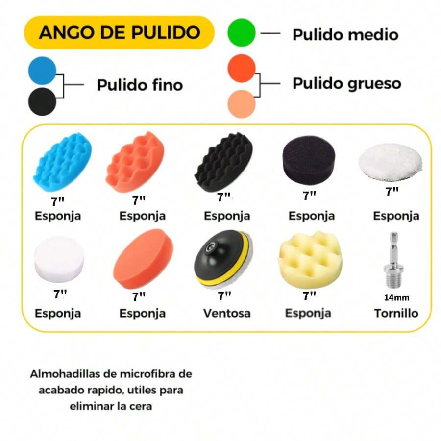 Almohadillas Pulidora Kit