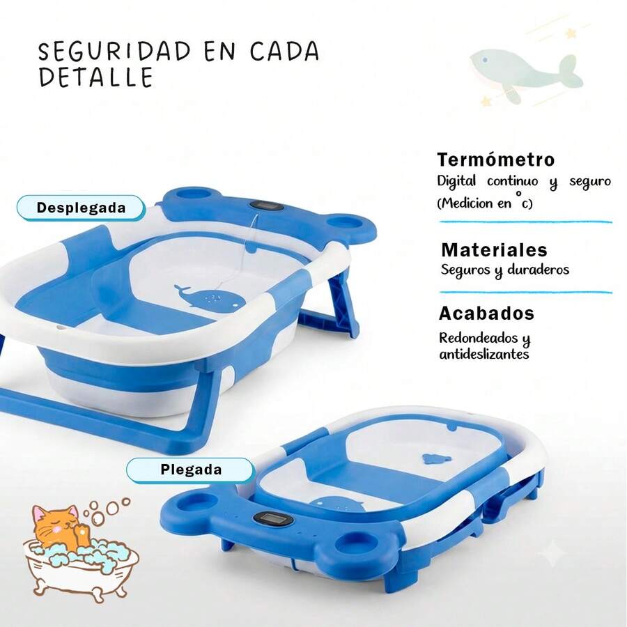 TINA DE BAÑO MODERNA PLEGABLE