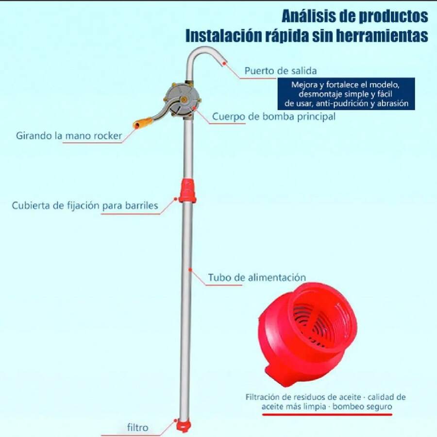 Bomba de tambor de 15 a 55 galones