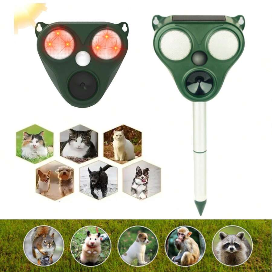 Repelente solar ultrasónico de animales