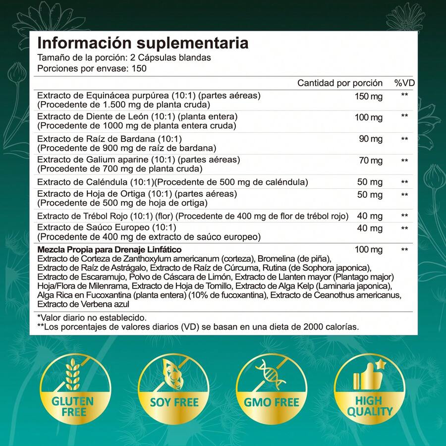 Suplemento de Drenaje Linfático