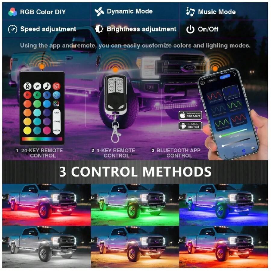 8 Pods Kit de Luces LED