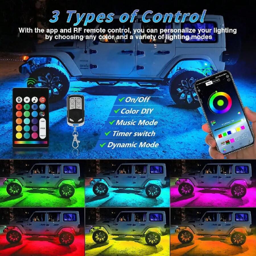 8 Pods Kit de Luces LED
