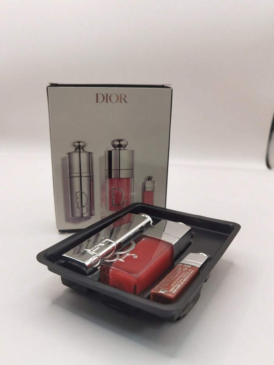 DlOR Addict Natural Glow Lip Essentials Gift Set 3 Piezas+bolsa