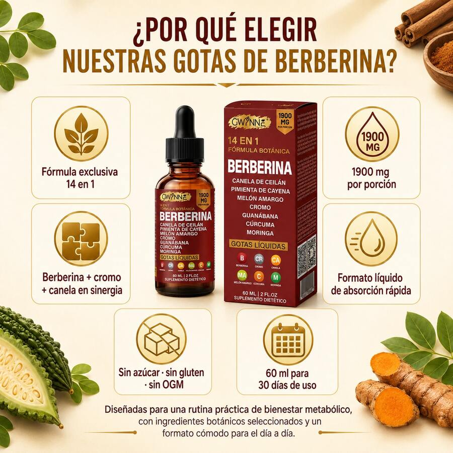 Gotas Líquidas Berberina