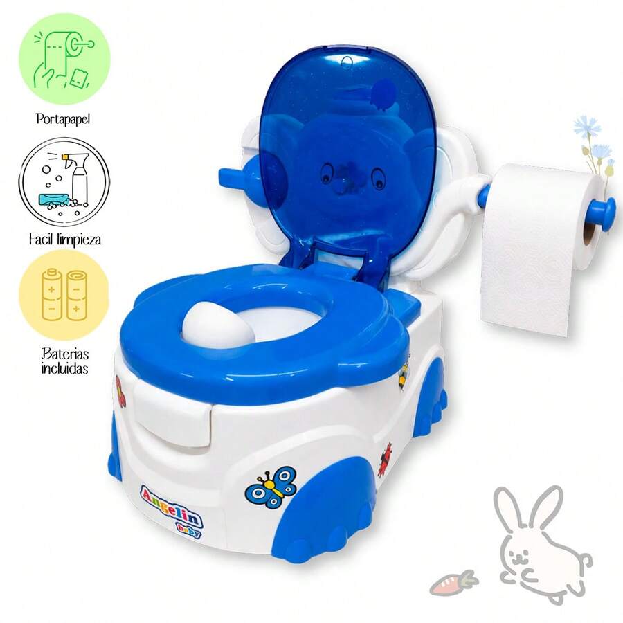 Bañito Elefantito Musical Y Dispensador Angelin Baby Is-01b