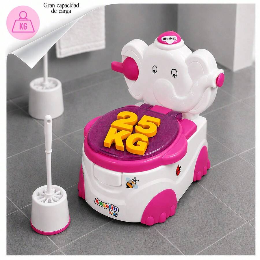 Bañito Elefantito Musical Y Dispensador Angelin Baby Is-01b
