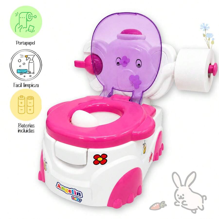 Bañito Elefantito Musical Y Dispensador Angelin Baby Is-01b
