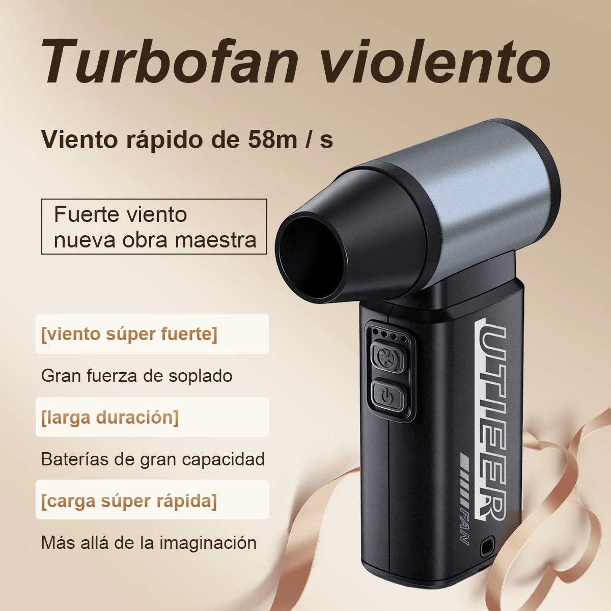 Soplador de polvo turbina