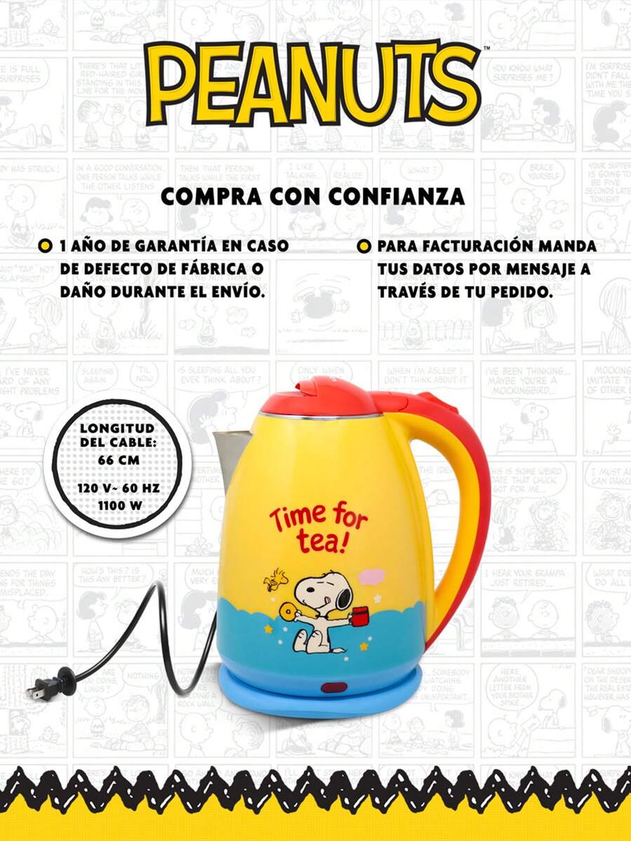 RCA Peanuts Tetera Eléctrica 1.8L
