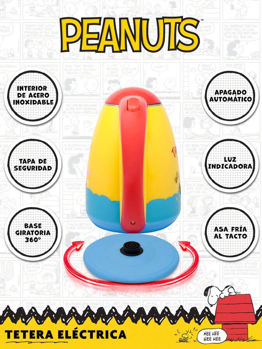 RCA Peanuts Tetera Eléctrica 1.8L