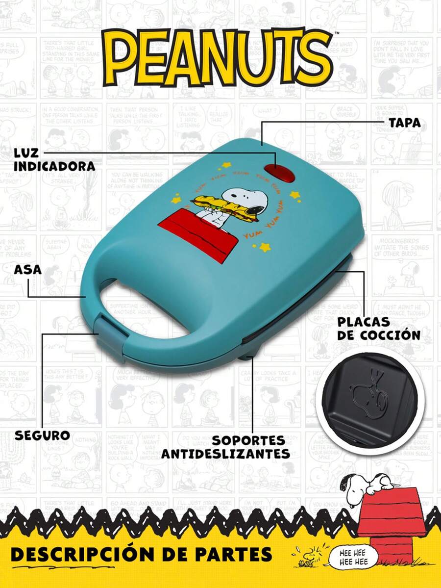 RCA Peanuts Sandwichera Eléctrica