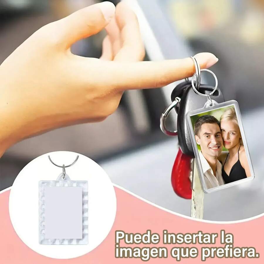 Llaveros Portafoto Acrílico