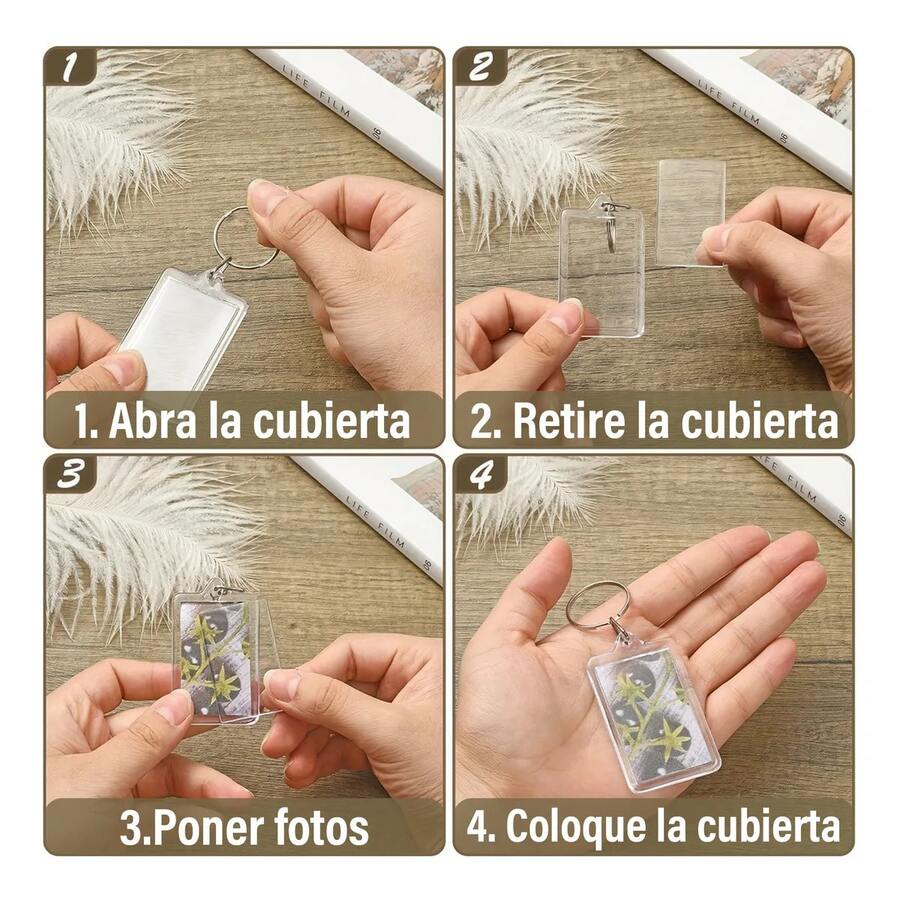 Llaveros Portafoto Acrílico