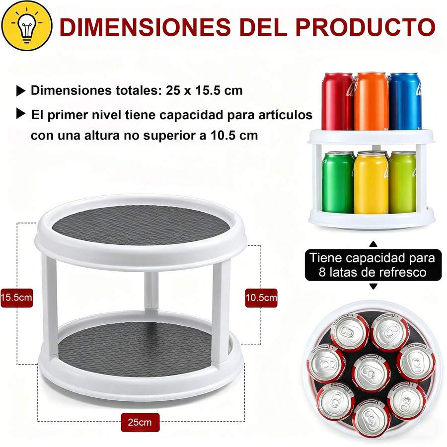 Bandeja organizadora giratoria