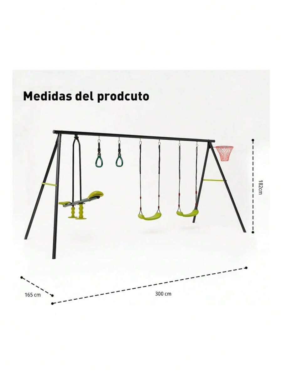Columpio De 3 Plazas para Niños y Niñas