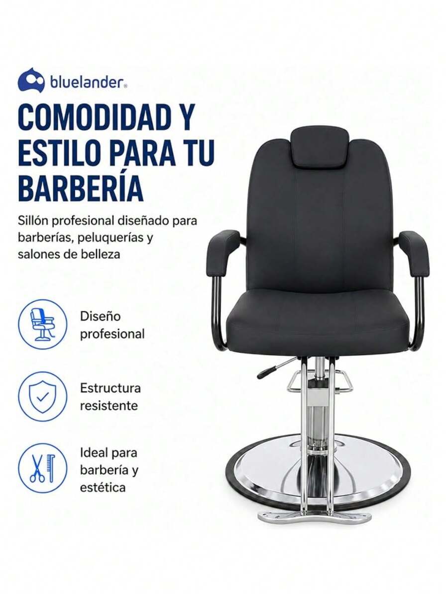 Sillón de Barbero Profesional Ajustable