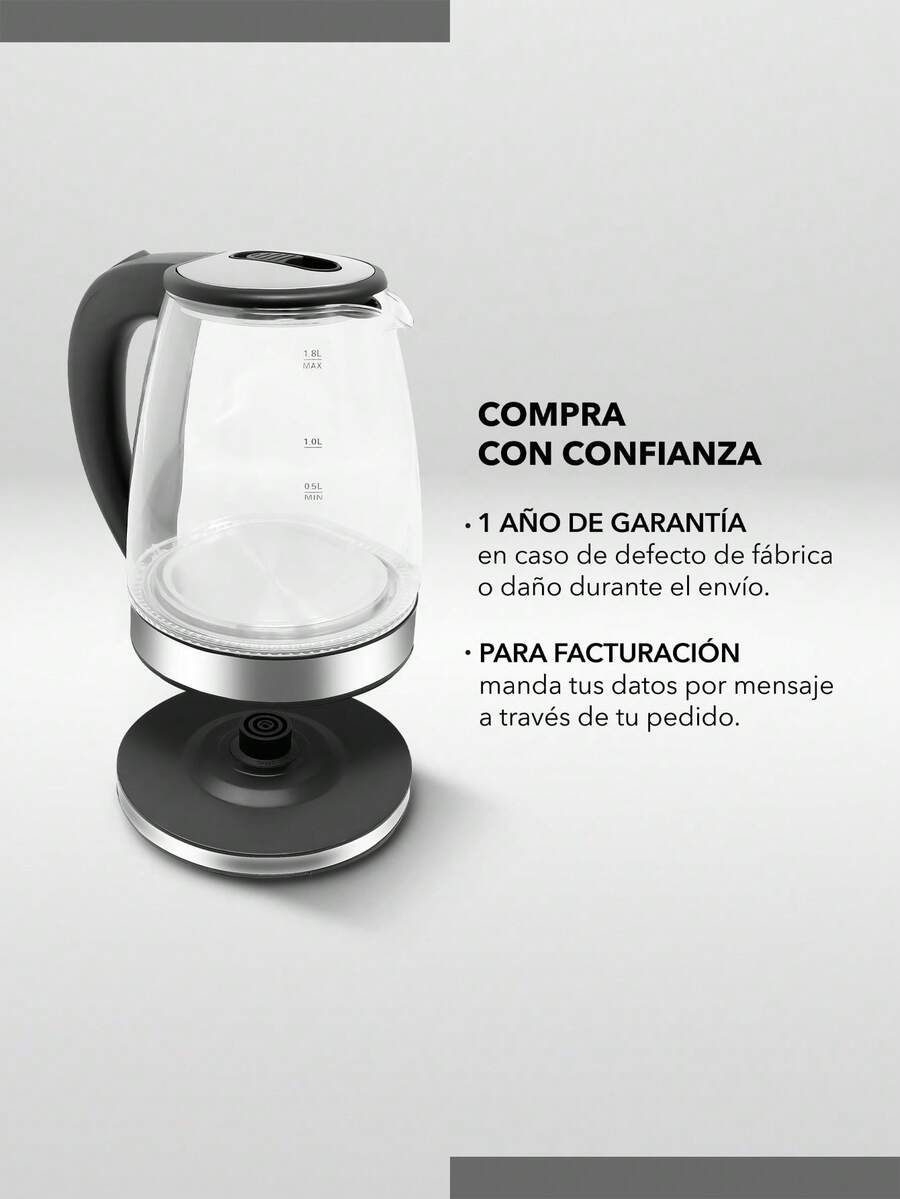 RCA Tetera Eléctrica de Vidrio