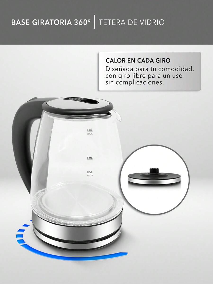 RCA Tetera Eléctrica de Vidrio