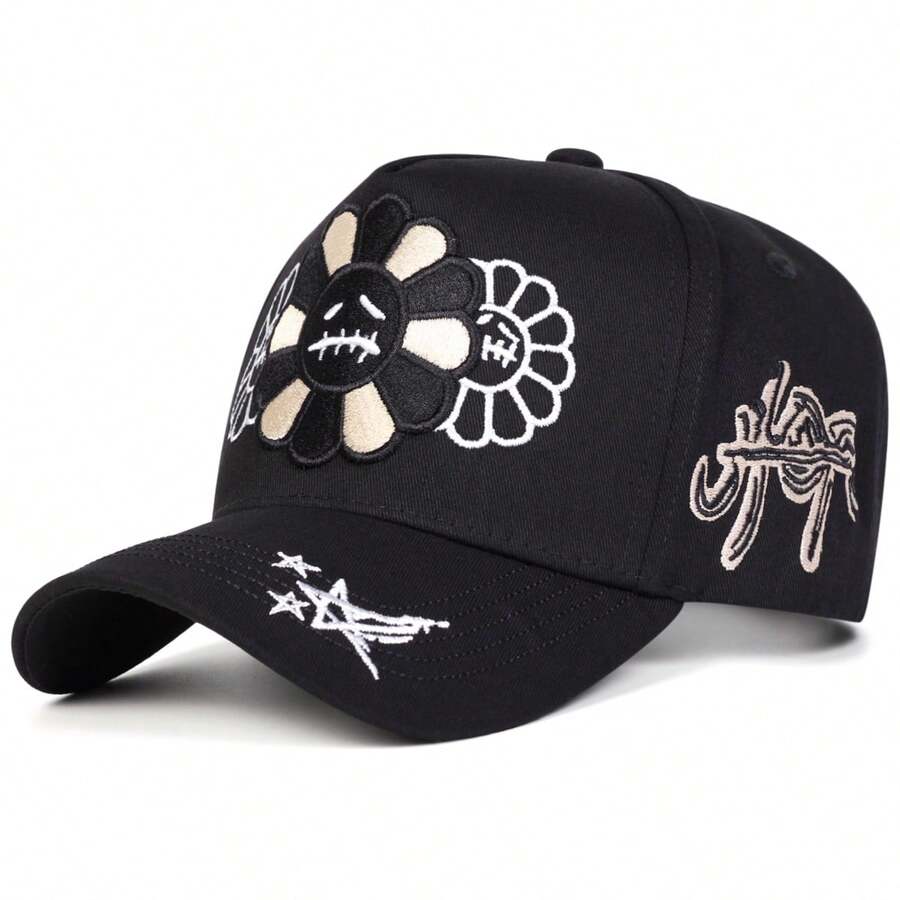 Gorra de camionero con girasol