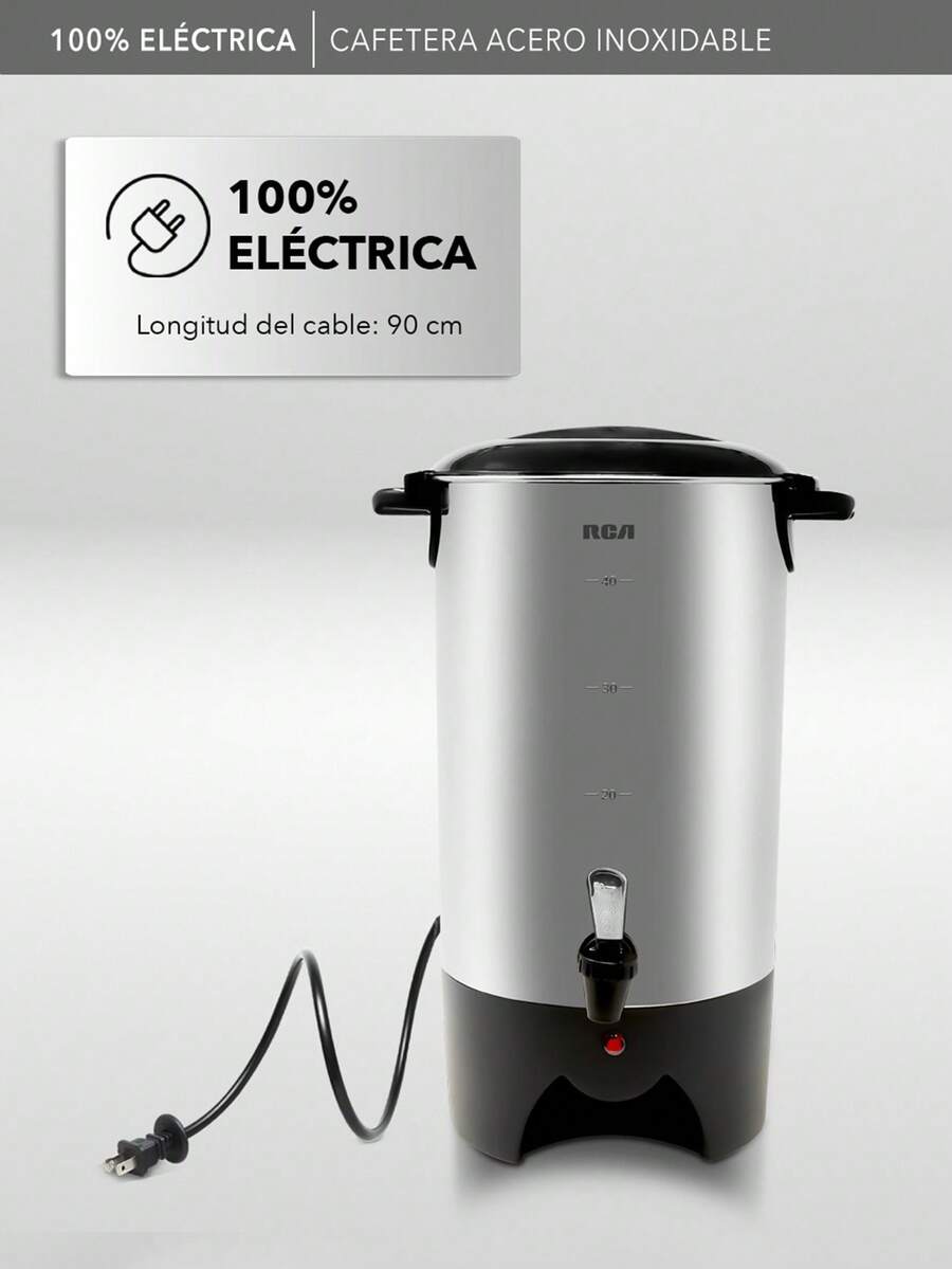 RCA Cafetera de Acero Inoxidable