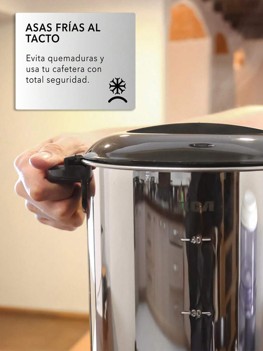 RCA Cafetera de Acero Inoxidable