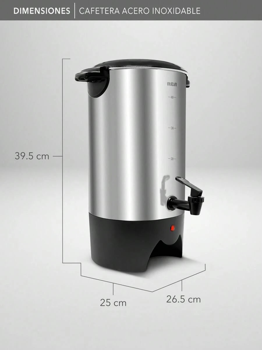 RCA Cafetera de Acero Inoxidable