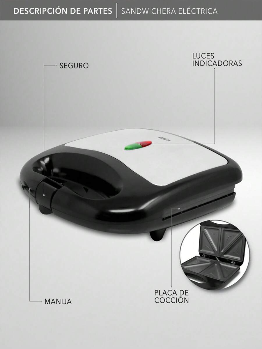 RCA Sandwichera Eléctrica RC-SW1